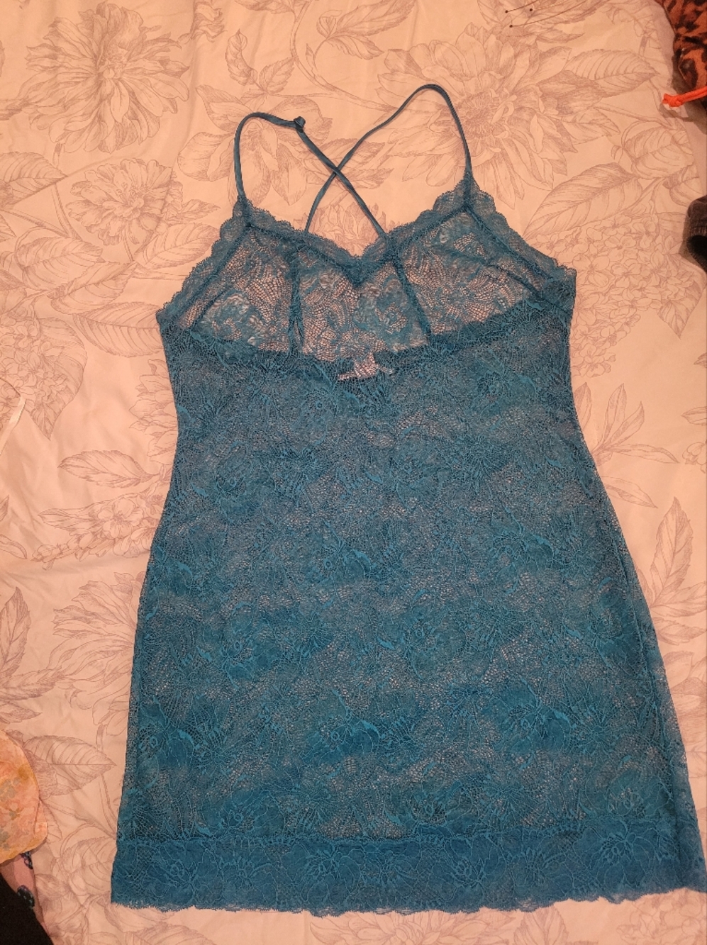 Victoria's Secret Teal Lace Camisole